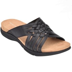 Easy Spirit Seseeley3 Black Sandals Sz 7